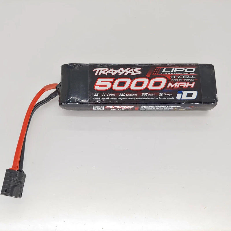 TRAXXAS 2872X 3S LIPO 11.1V 5000MAH 25C ID BATTERY E-REVO SPARTAN SLASH USED Battery