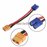 5x EC2 Banana Male Connector To XT60 Plug Wire Female Adapter Fr RC Lipo Battery