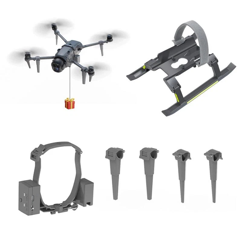 Air Dropper Thrower Device System Load For DJI Mavic 4 pro Drone Landing Gear