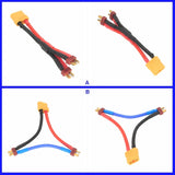 XT90 1 Female to 2 Male T-plug Deans Series Parallel Harness Wire LiPo Battery