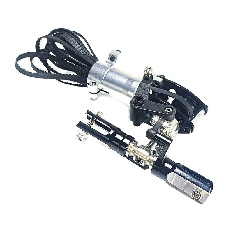 Metal belt drive tail gearbox assembly with mounting bracket, RC helicopter tail gear