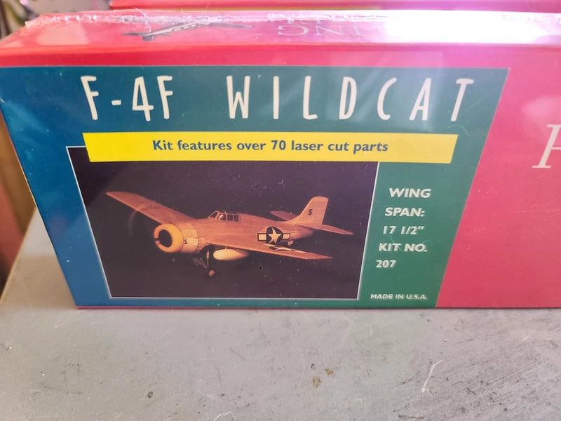 Rubber Band Powered F-4f Wildcat. Dumas Aircraft.