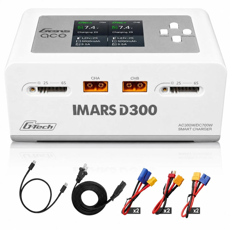 D300 Lipo Battery Charger Smart Dual Balance Battery
