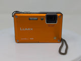 PANASONIC LUMIX DMC-TS1 12MP Orange DIGITAL CAMERA - FOR PARTS/REPAIR - Batt Inc