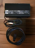 24V Li-ion battery charger with power cord and connector cable
