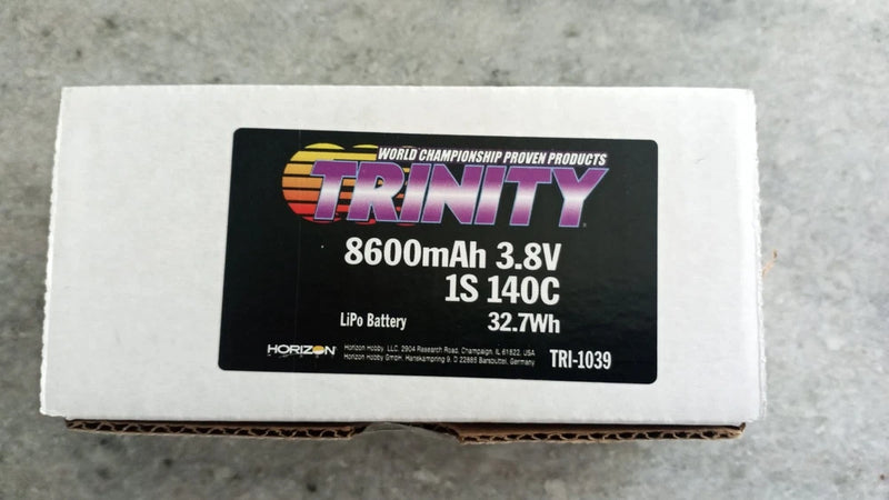 Trinity 8600 Mah 1s  3.8v Lipo Battery