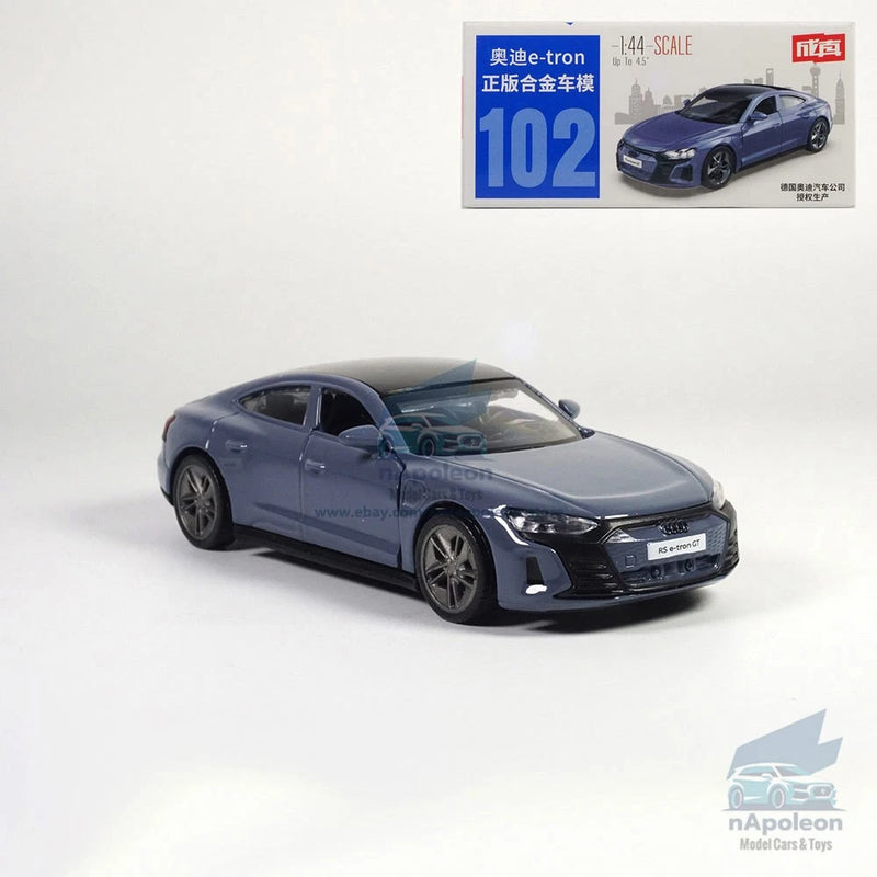 1:44 Audi RS e-tron GT Model Car Diecast Toy Vehicle Kids Gift Collection Gray
