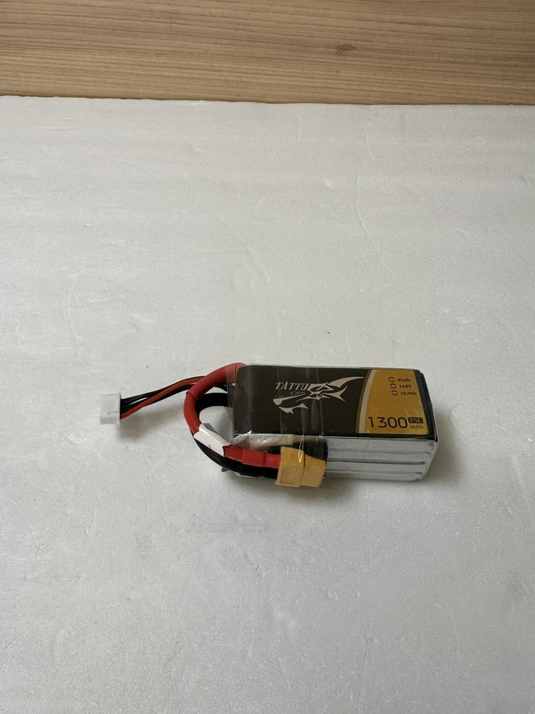 Tattu 4S 1300mAh LiPo Battery 75C 14.8V Pack with XT60 Plug for RC Boat Heli ... Battery