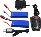 2pcs 7.4V 2000mAh RC Lipo Battery for DRC-446 and S yma X8C X8W Quadcopter X8C