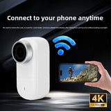 White 4K Action Cameras 64GB Sports Camera POV Portable WiFi Magnetic Weara MGMT
