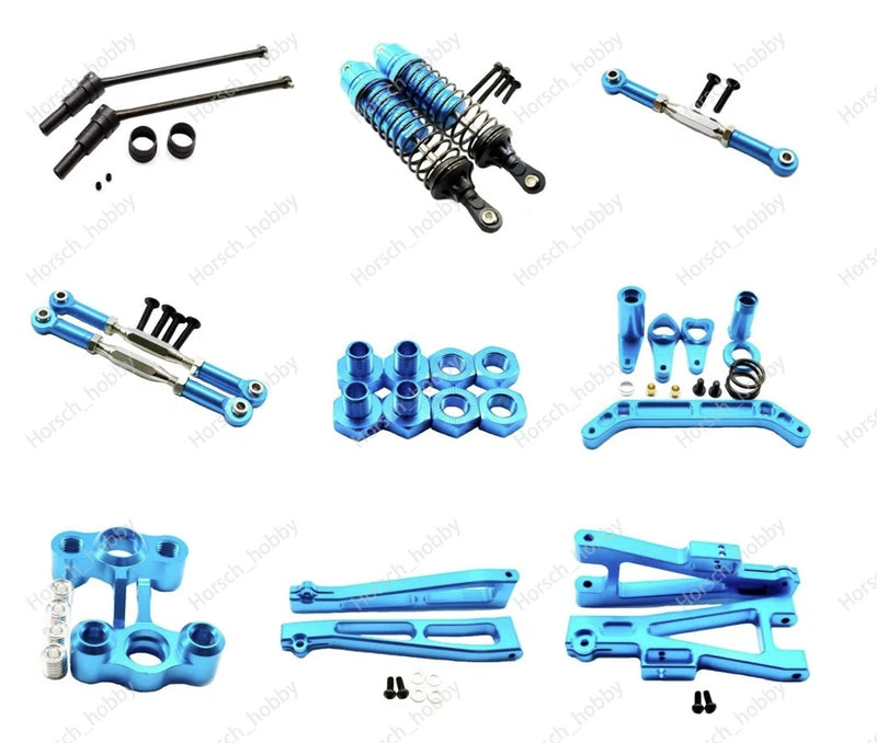 Blue aluminum metal Upgrade Refit DIY parts For 1/10 JLB Racing CHEETAH Rc Car