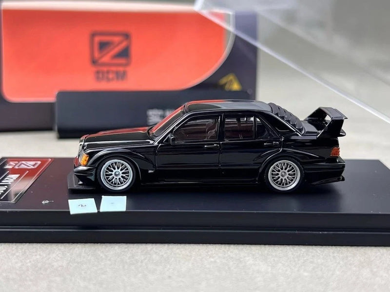 DCM 1:64 Black 190E W201 Widebody Classic Sports Model Diecast Display Car