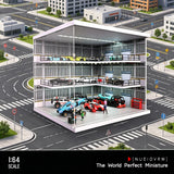 LED Lighted Diorama 1/64 Die-Cast Car Garage Model Parking Lots Display Case US
