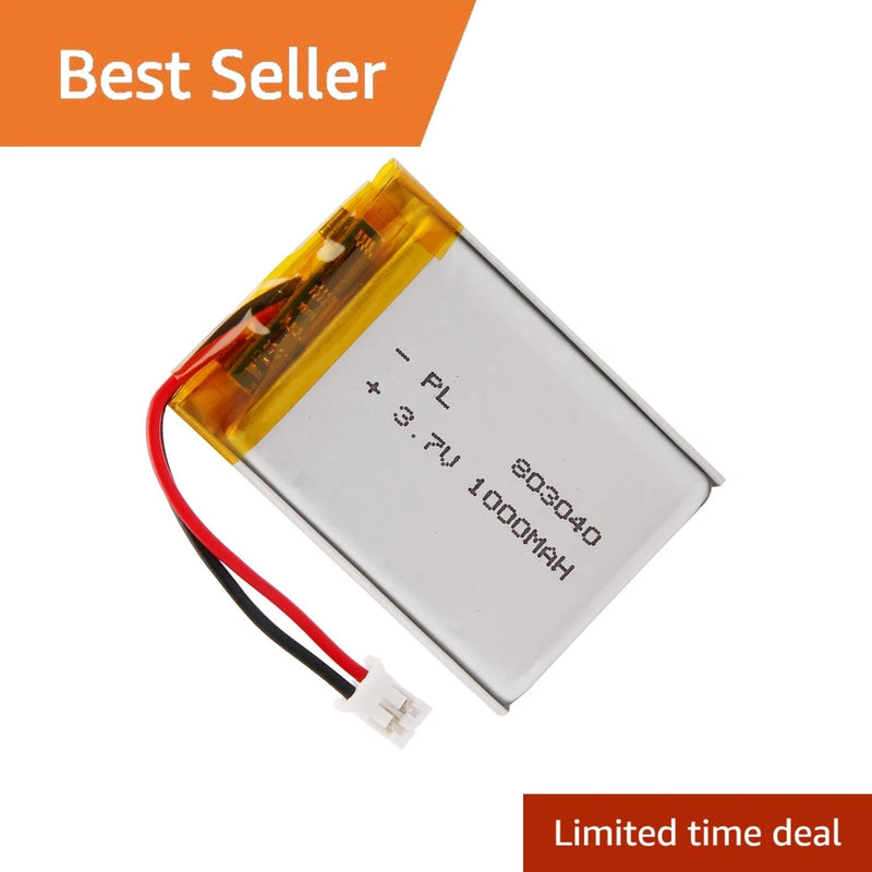 Winfox 3.7V 1000mAh 803040 Lipo Battery JST PH2.0 Battery