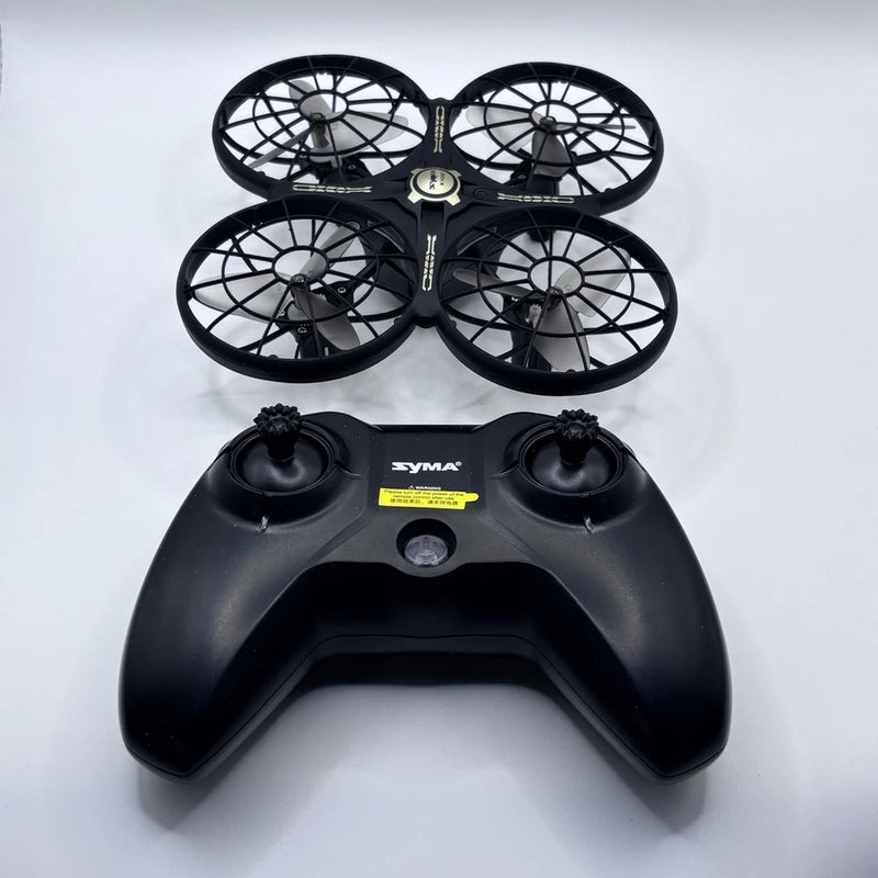 Kids indoor quadcopter drone with 4 propellers and remote controller