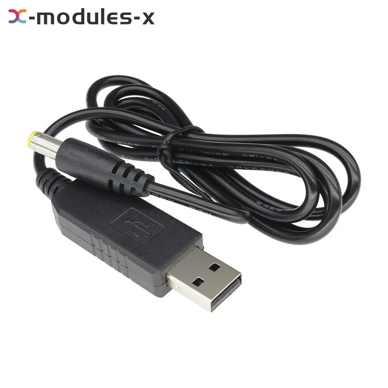 10PCS USB 5V to 12V Step up Module Converter 2.1x5.5mm Male Connector Cable New