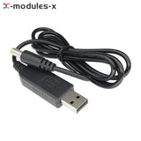 10PCS USB 5V to 12V Step up Module Converter 2.1x5.5mm Male Connector Cable New