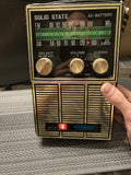 VINTAGE STEWART SOLID STATE AC- BATTERY RADIO WORKS PERFECT!!! MODEL IS RARE Battery
