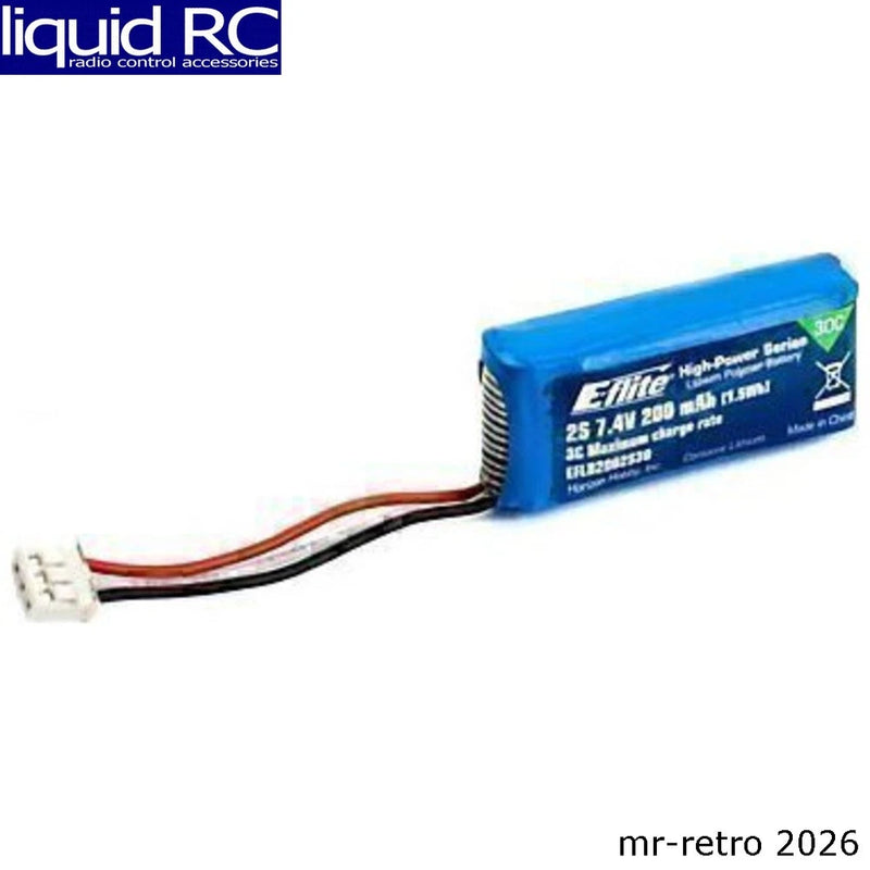 e-Flite B2002S30 200mah 2s 7.4v 30c Li-Po Batt Battery