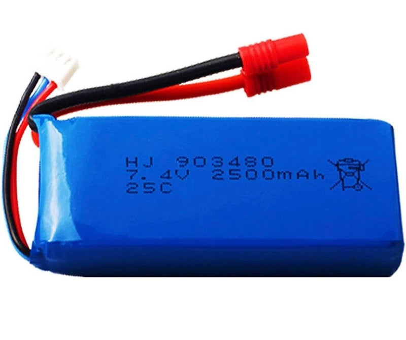 Drone Battery 7.4V 2500mAh for SYMA X8W X8C X8HW X8HG LiPo Replacement Battery