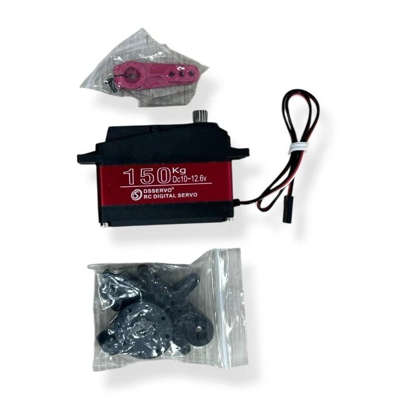 DS51150 150KG Digital Servo Waterproof IP66 12V 270?? w/18T Arm For RC Car US