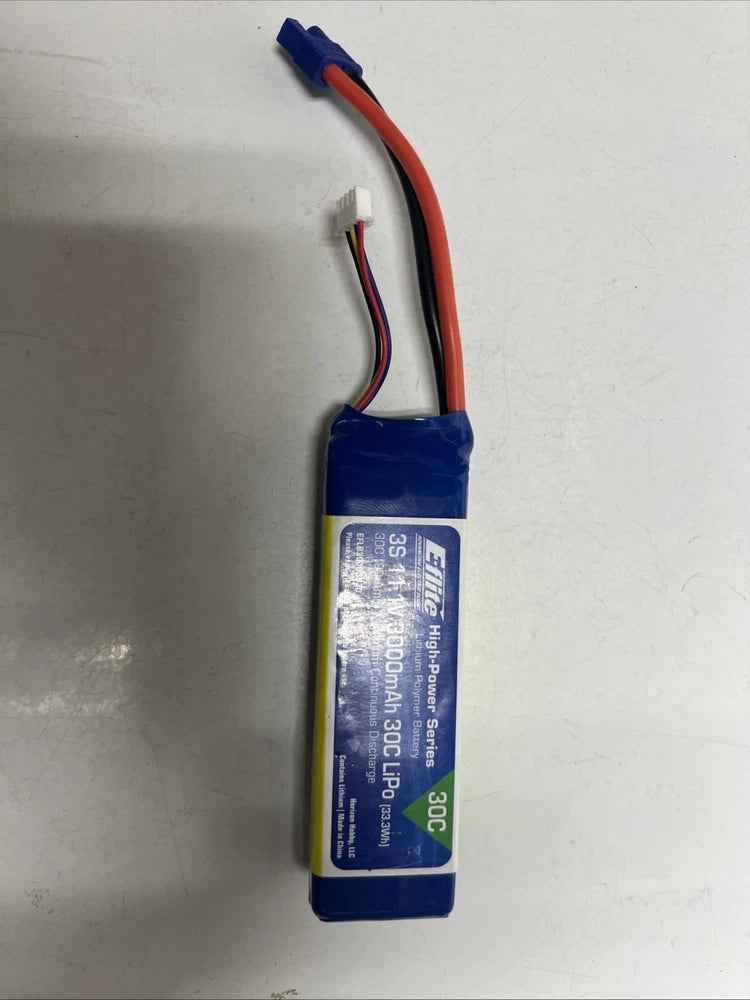 E-flite 3000mah 3S 11.1V 30C LiPo 12AWG EC3 EFLB25003S30 Airplane Batteries Battery