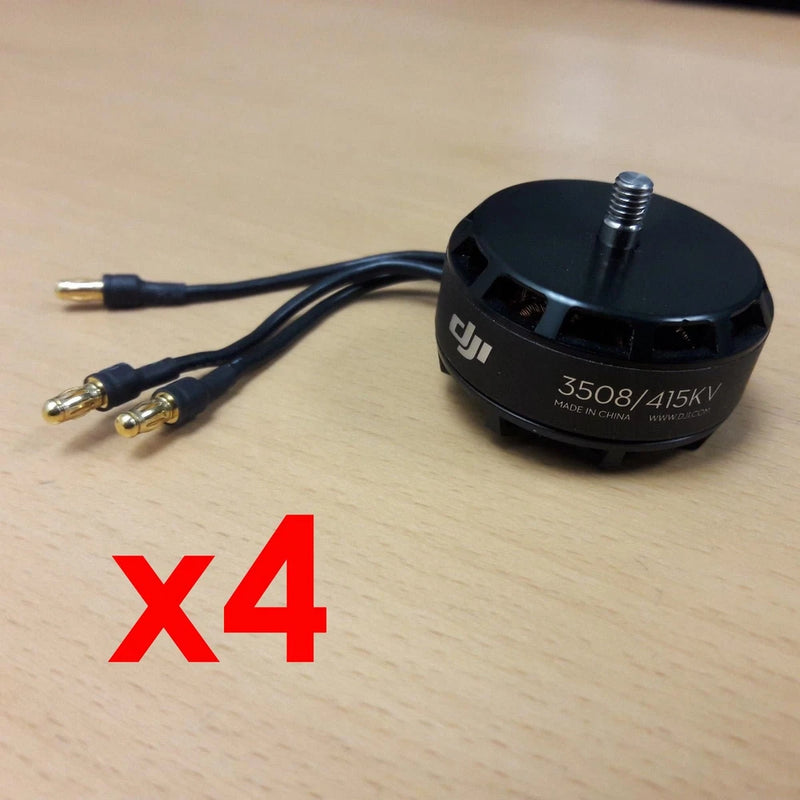 DJI 3508 415KV CCW motor with two-wire pigtails, black housing