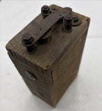Ford Model T Ignition Coil Battery Wood Dove Tailed Wooden Box- Vintage Battery