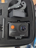 Apeman A70 waterproof action camera with front lens and orange power button, 1080P WiFi