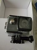 Park Play action camera in a clear waterproof case with lens