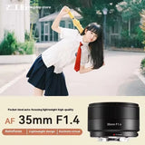 7artisans AF 35mm F1.4 APS-C Auto Focus Portrait Prime Lens for Fujifilm X-Mount