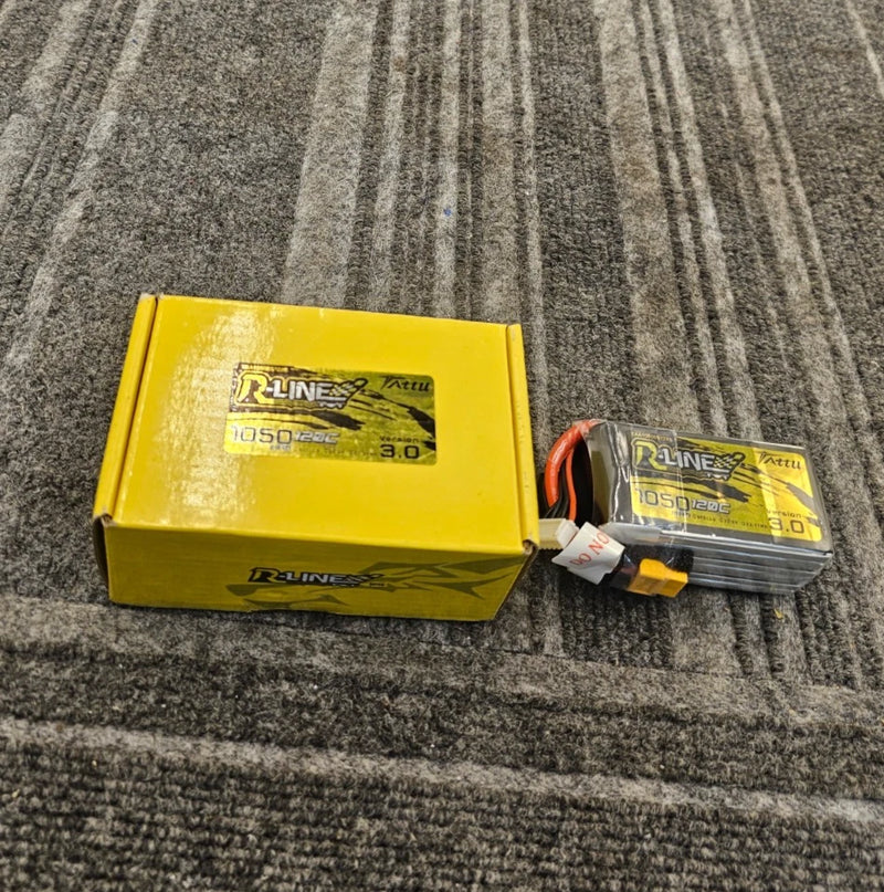 Tattu TAA10506S12X6: R-Line Version 3.0 1050mAh 22.2V 120C 6S Lipo Battery Pack Battery