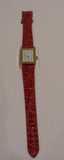 Women's fashion watch with faux croc fuchsia strap, GABRIELLA VICENZA MODEL6782
