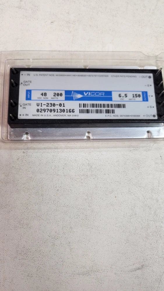 (1 NEW) Vicor VI-230-01 DC-DC Converter INPUT 48VDC 200W OUTPUT 6.5VDC 150W