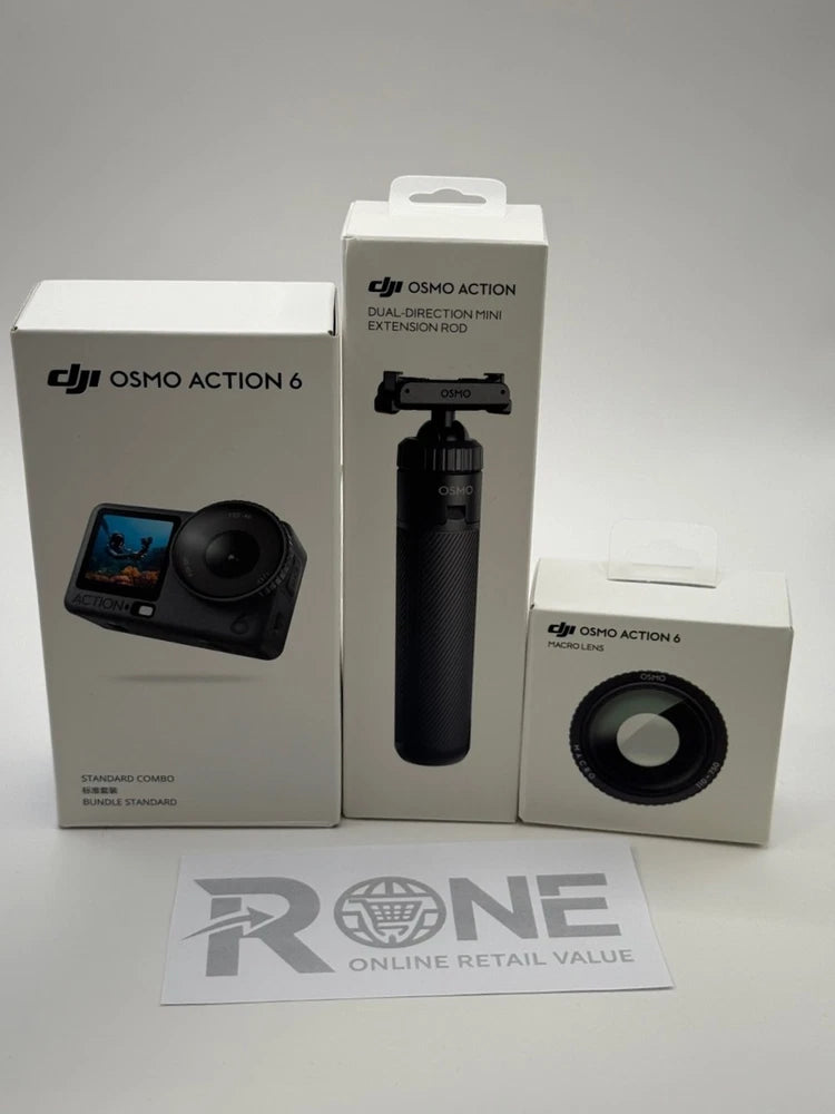 DJI Osmo Action 6 + Mini Extension Rod + Macro Lens | Genuine |No Tariffs In US