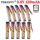 1S HV 3.8V 420MAH 70C /140C PH2.0 Teranty LiPo for RC Drone TinyWhoop Quad 10pcs