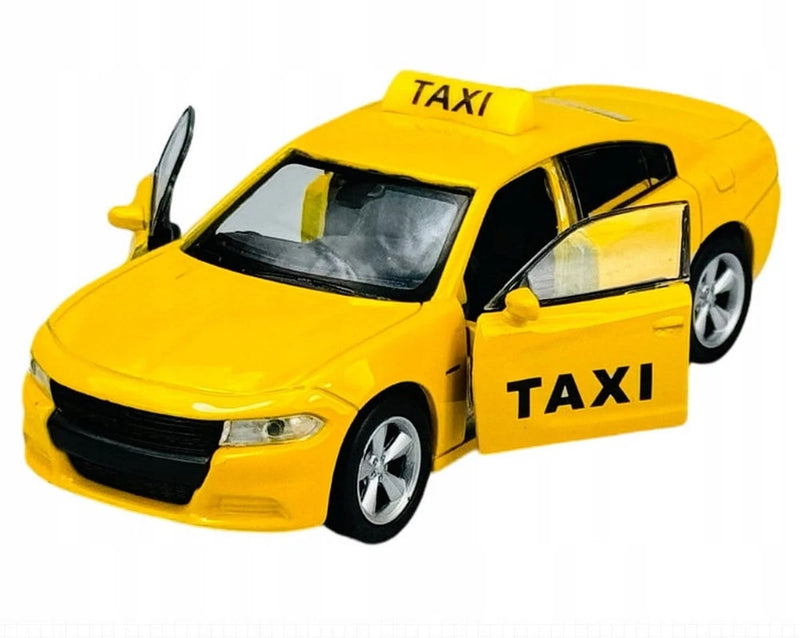 2016 Dodge Charger Taxi American Car Model Toy Diecast 1:34-1:39 Scale Welly