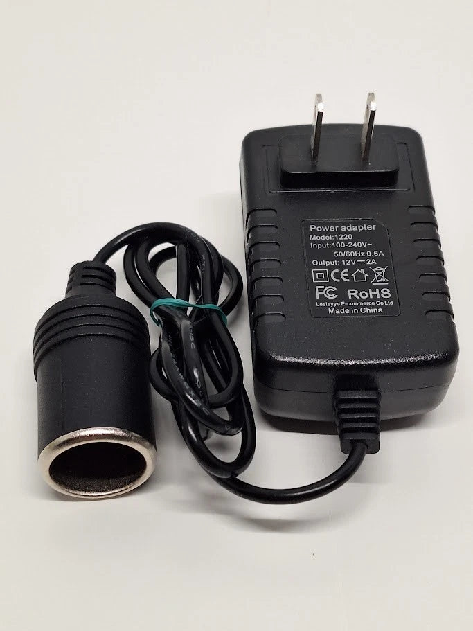 AC to DC Converter Power Adapter 1220 Car 12V Outlet Socket Yelesley