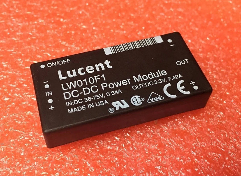 Lucent LW010F1 DC 3.3V 2.42A 10W CONVERTER INPUT 36V - 75V 48V ORIGINAL OEM