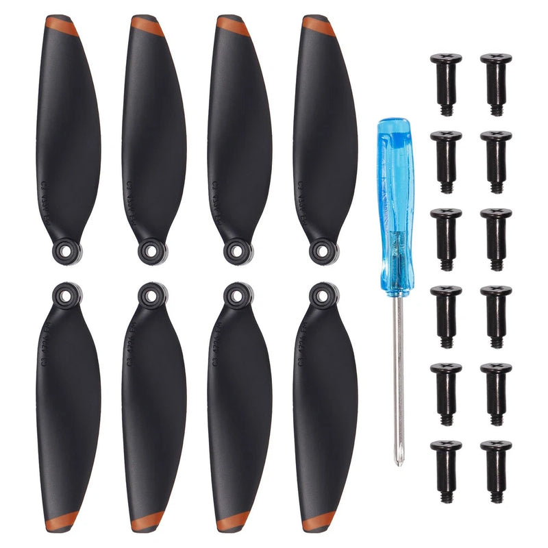 Mini 2 Drone Propellers Drone Blades Propellers Black Orange with Screwdriver...