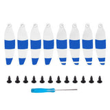 8 Pcs Blue White Low-Noise Props Compatible with DJI Mavic Mini Drone