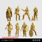 1/64 1/43 1/35 Viking female Men Scene Miniatures Figures Doll For Cars Model