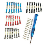 Upgraded Steering Tie Rod Servo Pull Rod Set For 1/14 WLtoys 144001 RC Model Car