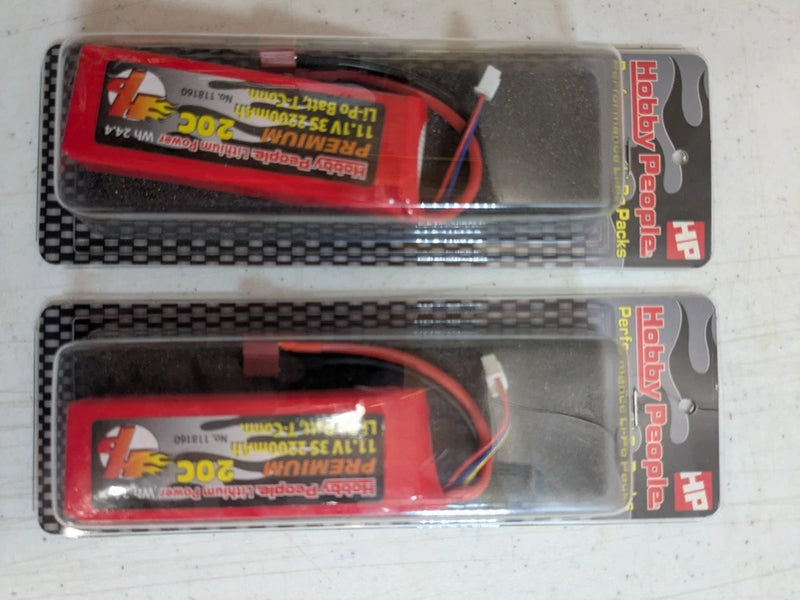 Hobby People Premium Lithium Batteries - 11.1V 3S 2200mAh Battery
