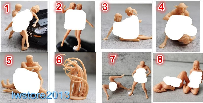 1/64 1/43 1/87 1/72 Miniatures Figures Beauty Girl Man Scene For Cars Vehicles