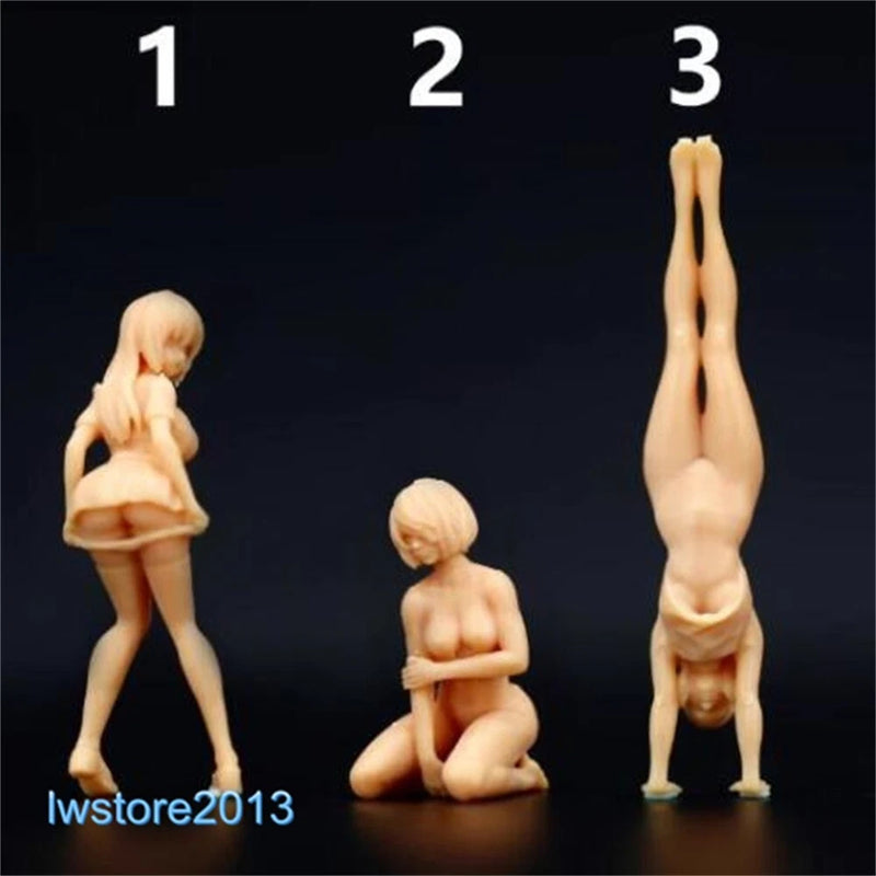 1/87 Sexy Girl Beauty Scene Props Miniatures Figures Model For Cars Vehicle Toys