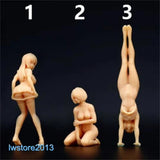 1/87 Sexy Girl Beauty Scene Props Miniatures Figures Model For Cars Vehicle Toys