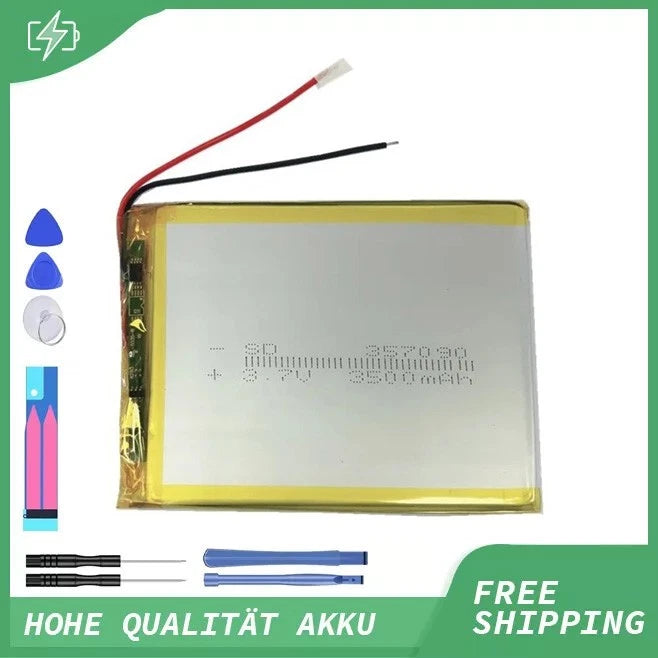 3.7V 3500mAh 357090 Polymer Lipo Akku Batterie For GPS Instrumentation Tablet PC