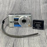 Panasonic DMC-FX12 Digital Camera Compact Silver WORKING LENS FAULT READ DESCRIP