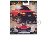1987 TOYOTA PICKUP TRUCK RED DIECAST MODEL CAR BY HOT WHEELS JBK73